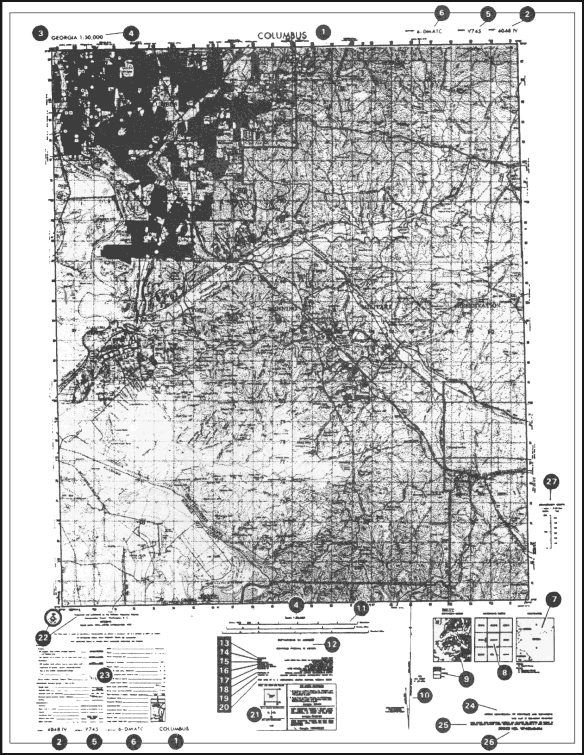 Figure 3-1.  Topographical map.