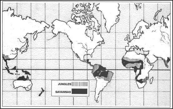 Figure 13-3. Jungles and savannas.